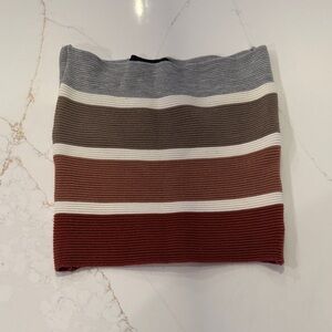 Akira Striped tube top in Earth Tones